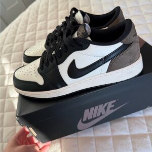 Low top mocha air Jordan 1 - woman’s 7.5 or boys/ men size 6